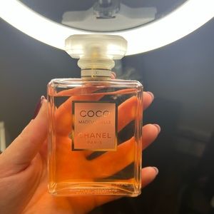 Coco Chanel Mademoiselle perfume and hair perfume